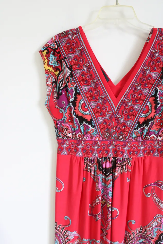 Earrings Kiara Kiara Red Paisley Dress M