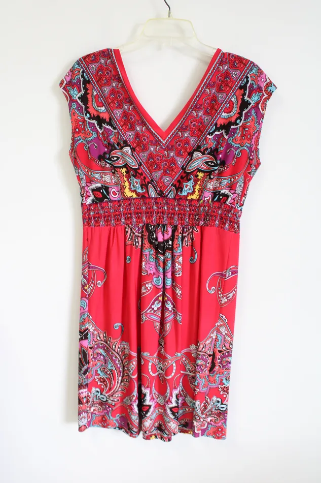 Earrings Kiara Kiara Red Paisley Dress M