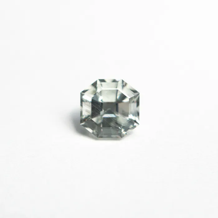 Misfit Gems Green Step Cut Sapphire 083ct Octagon Rings