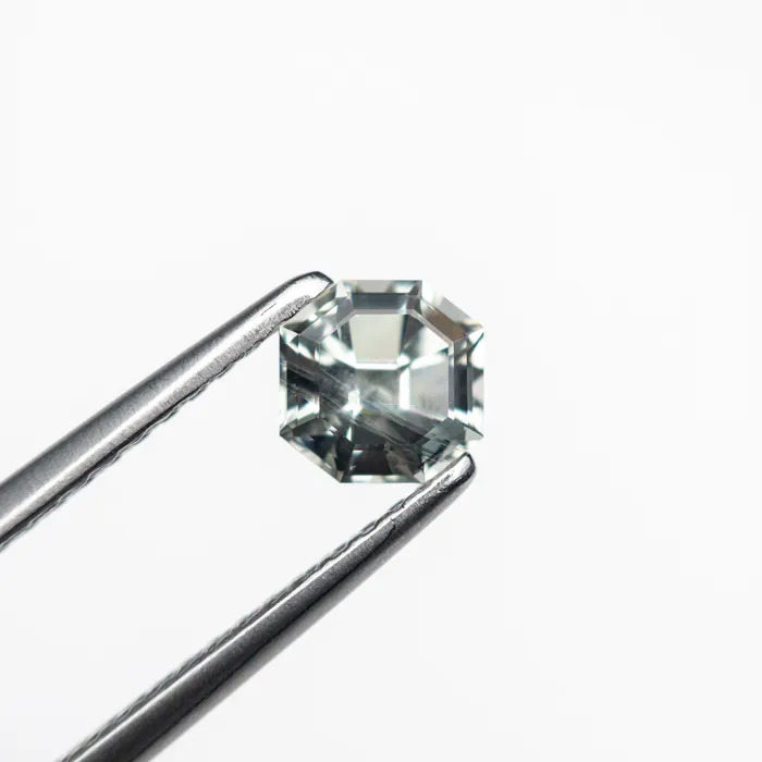 Misfit Gems Green Step Cut Sapphire 083ct Octagon Rings