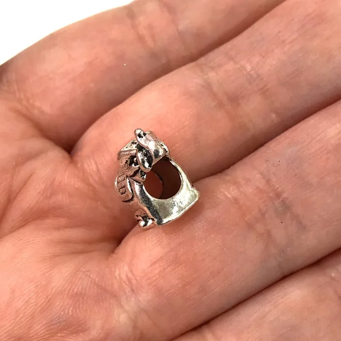 Peppy Beads Earrings Silver Elephant Pandora Charms 15x9 mm Silver Elephant Pandora Spacers 10 pcs in a pack Peppy Beads Earrings Silver Elephant Pandora Charms 15x9 mm Silver Elephant Pandora Spacers 10 pcs in a pack
