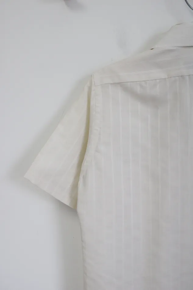 Van Heusen Earrings Editions By Van Heusen Cream Striped Button Down Shirt 14 12