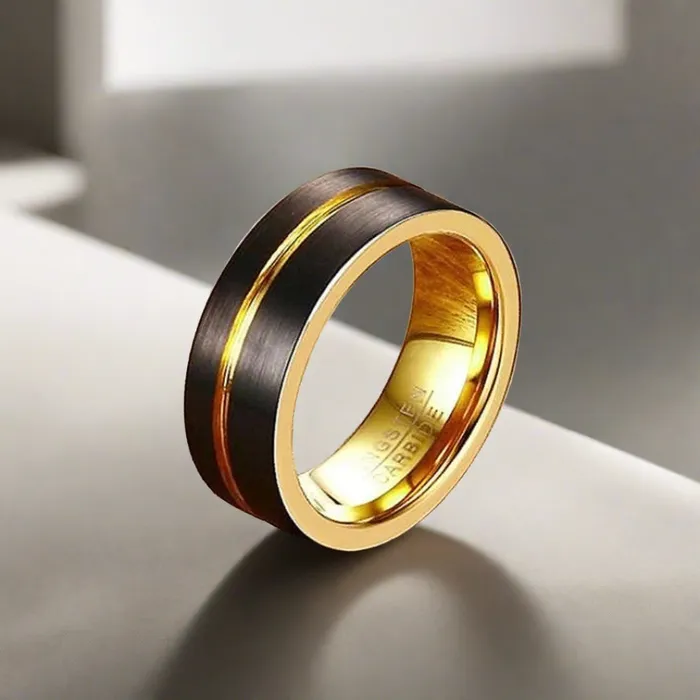 Comet Tungsten Couple Rings Earrings Comet Tungsten Couple Rings Earrings