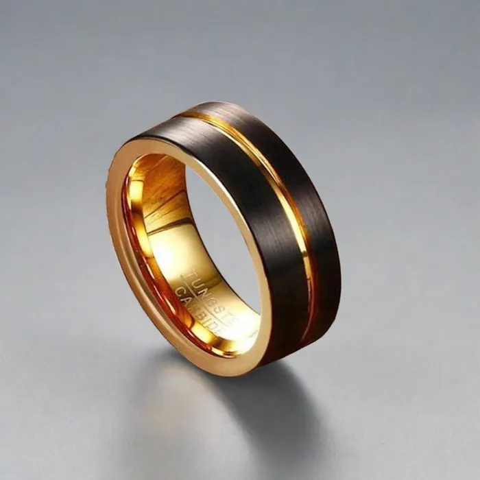 Comet Tungsten Couple Rings Earrings Comet Tungsten Couple Rings Earrings