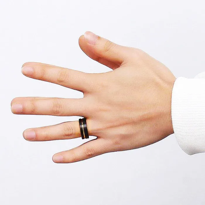 Comet Tungsten Couple Rings Earrings Comet Tungsten Couple Rings Earrings