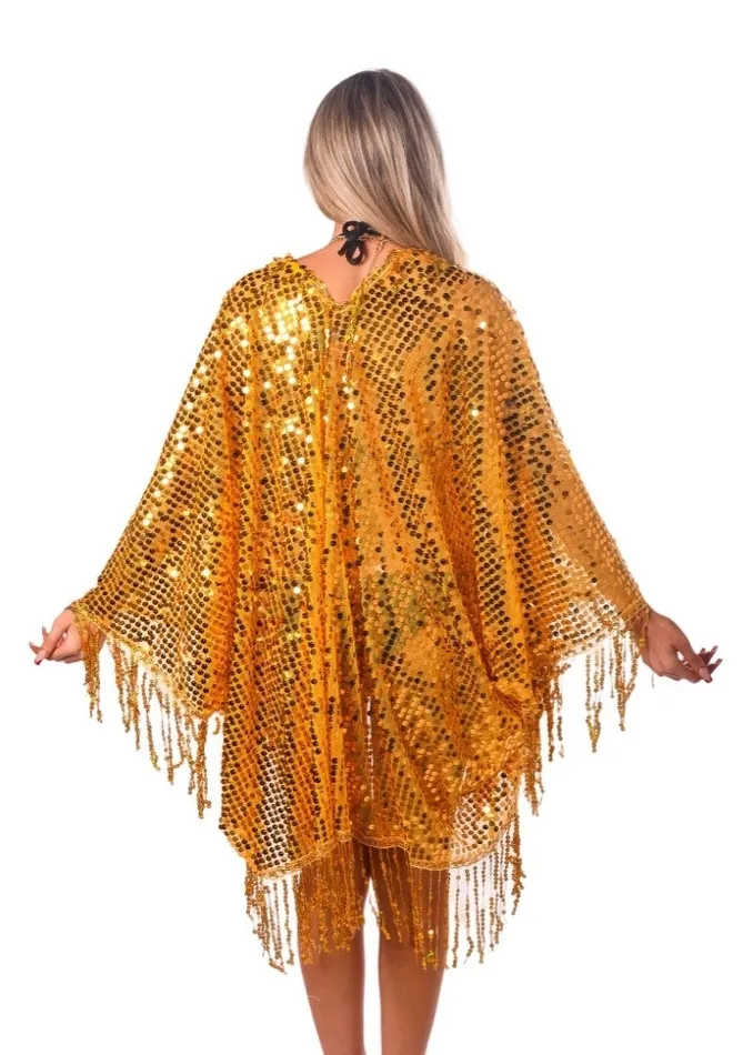 Sequin Tassel Kimono Amber Gold THE LUMI SHOP PreStyled Sets