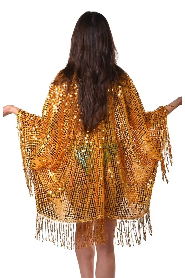 Sequin Tassel Kimono Amber Gold THE LUMI SHOP PreStyled Sets