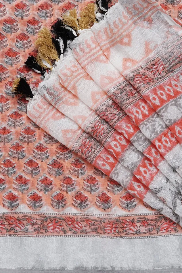 Teejh Earrings Teejh Urmila Linen Saree