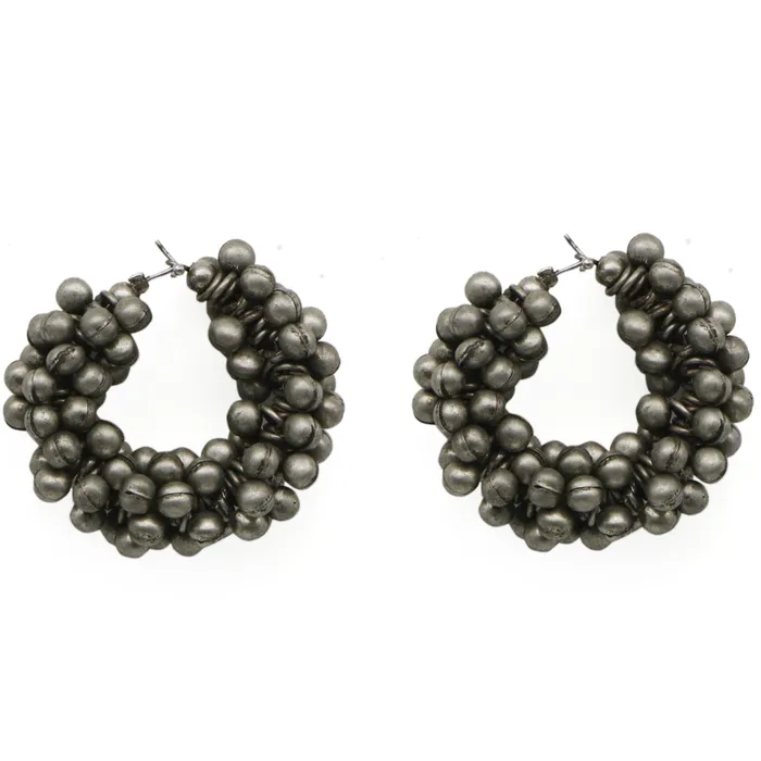 Teejh Rings Teejh Arvi Silver Oxidised Ghungroo Jewelry Gift Set