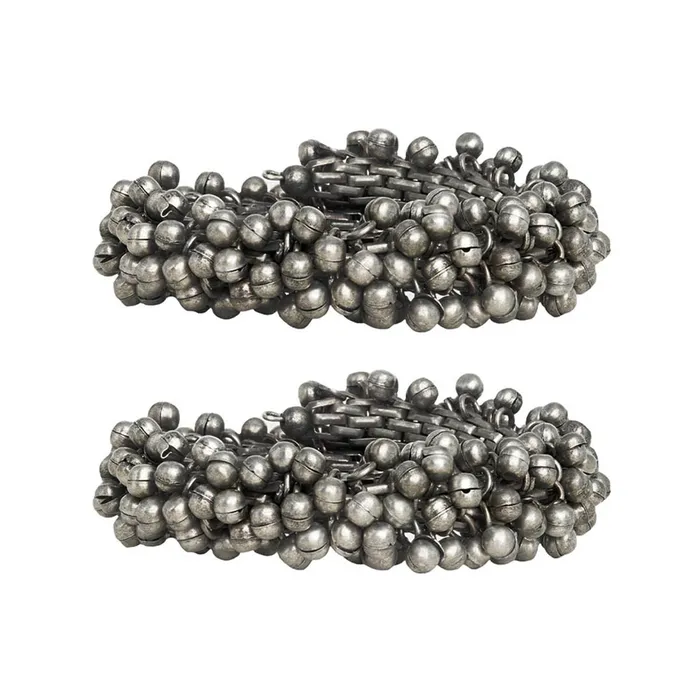 Teejh Rings Teejh Arvi Silver Oxidised Ghungroo Jewelry Gift Set