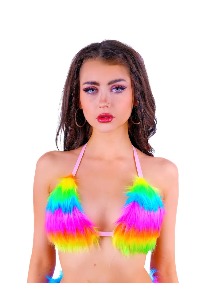 THE LUMI SHOP Necklaces FULL OUTFIT Fuzzy Rainbow Dream Rebel 5 pcs