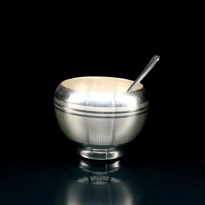 999 fine silver handmade small baby bowl and spoon set silver tumbler flask stay babykids healthy silver vessels utensils sv170 TRIBAL ORNAMENTS Rings