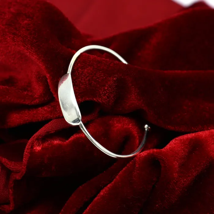 Bracelets TRIBAL ORNAMENTS 925 sterling silver exclusive plain bright design new born baby bangle kada baby bracelet kada best gift for your baby from india nbbk222