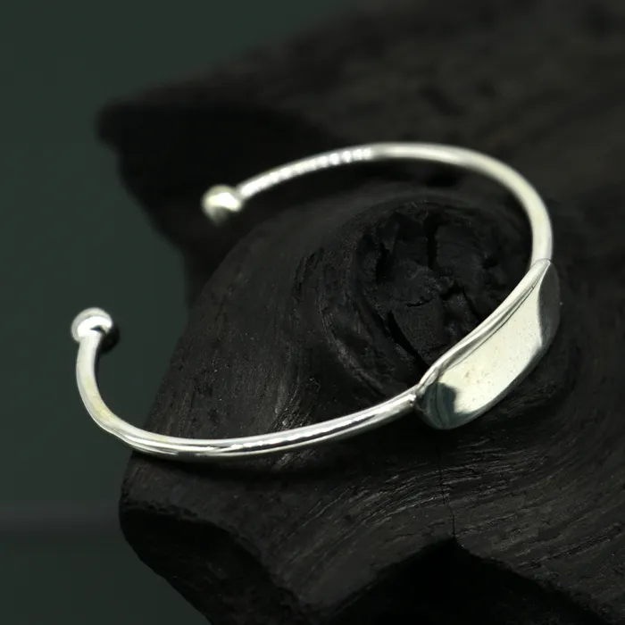 Bracelets TRIBAL ORNAMENTS 925 sterling silver exclusive plain bright design new born baby bangle kada baby bracelet kada best gift for your baby from india nbbk222