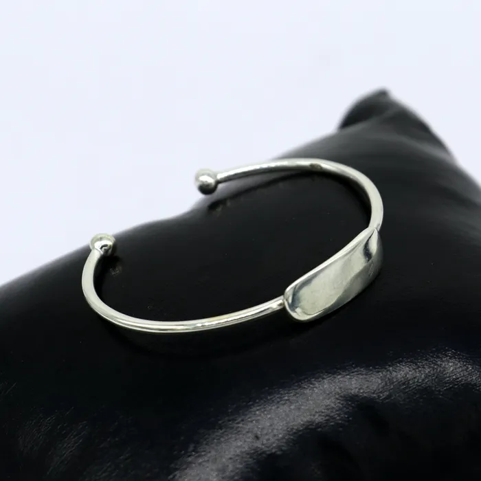 Bracelets TRIBAL ORNAMENTS 925 sterling silver exclusive plain bright design new born baby bangle kada baby bracelet kada best gift for your baby from india nbbk222