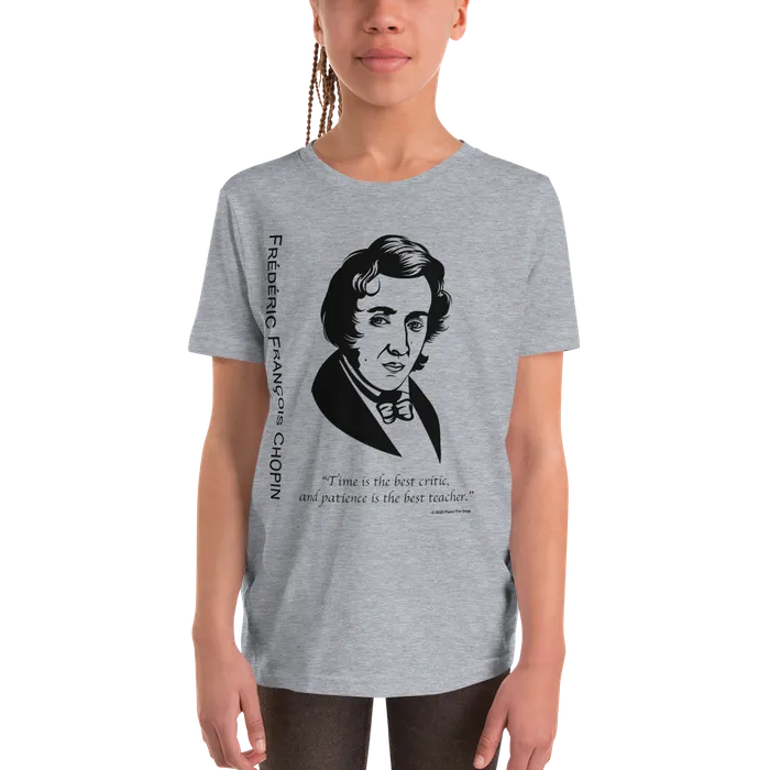 Chopin Silhouette TShirt Piano Fan Shop Earrings