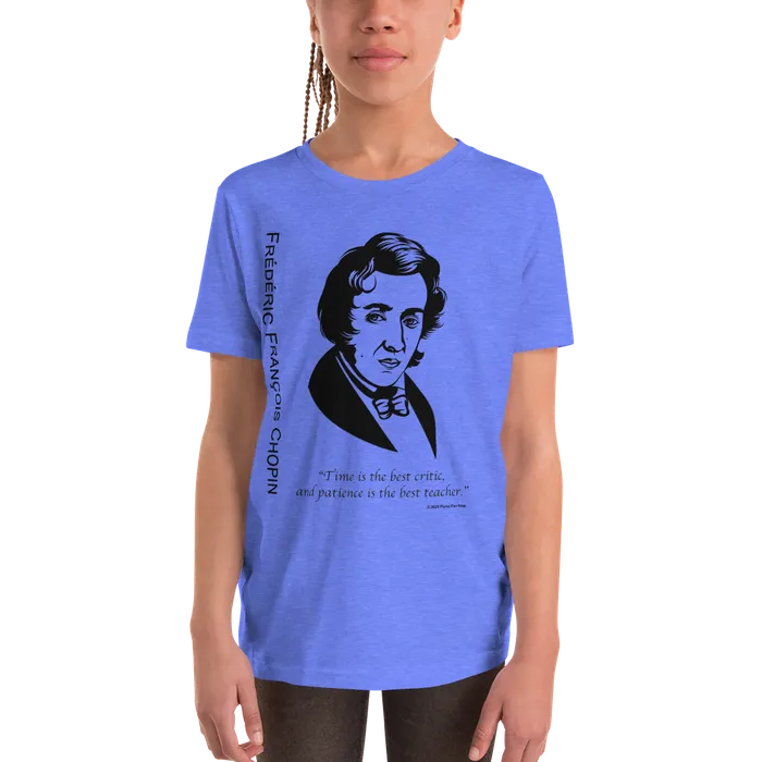 Chopin Silhouette TShirt Piano Fan Shop Earrings