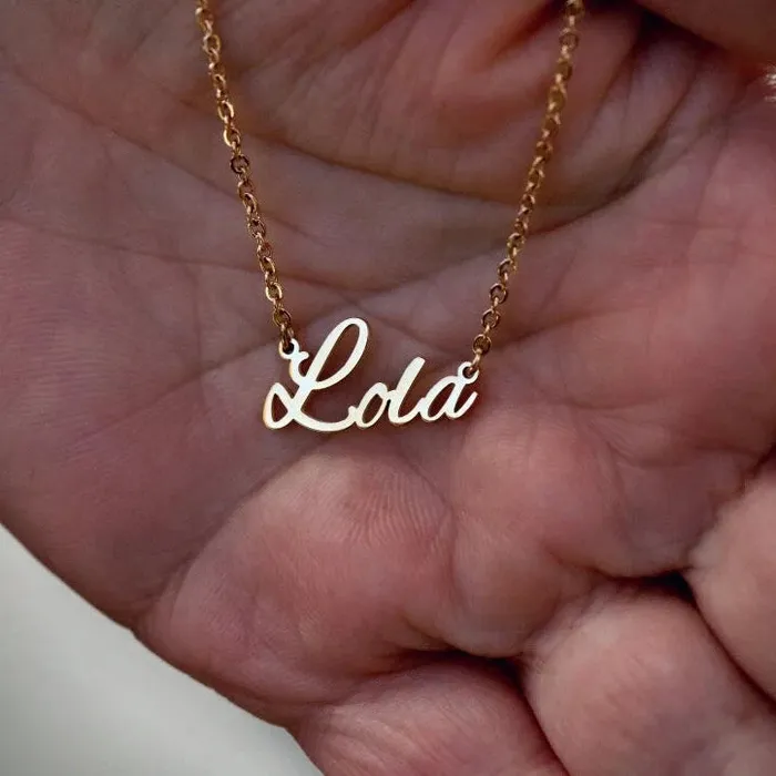 Jewelvers 18K GoldFilled Personalized Name Necklace Necklaces