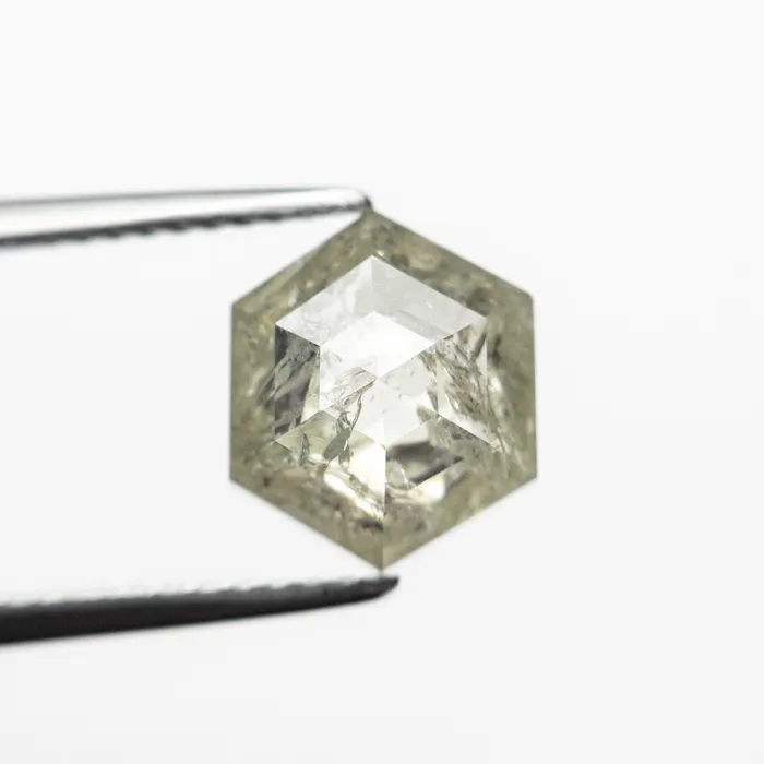 Misfit Diamonds Earrings 249ct 939x793x392mm Hexagon Rosecut 1960621