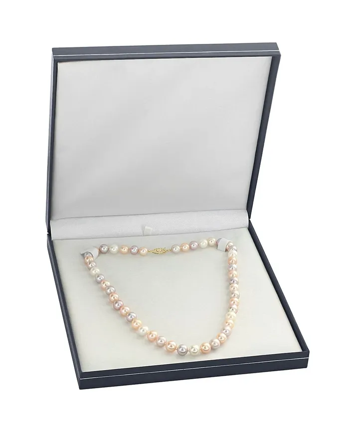 Necklaces spt 7075mm Freshwater Multicolor Pearl Necklace AAA Quality