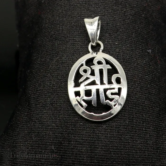 Necklaces TRIBAL ORNAMENTS Idol Sai Baba pendant 925 sterling silver handmade Divine Shree Sai pendant locket personalized jewelry tribal jewelry ssp891
