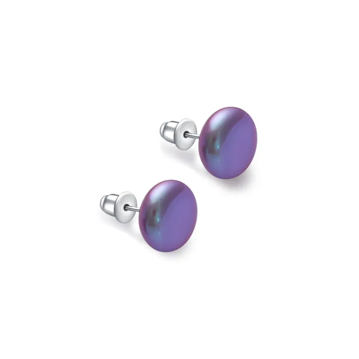 Pearly Lustre Earrings Top Lustre Button Pearl Stud Earrings WE00671
