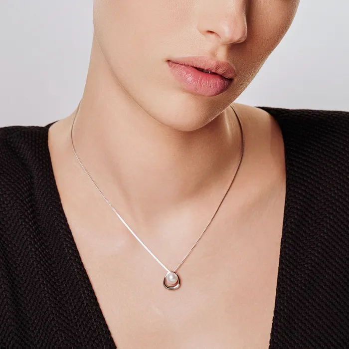 Pearly Lustre Necklaces Top Grade Freshwater Pearl Necklace WN00669 CONNECT