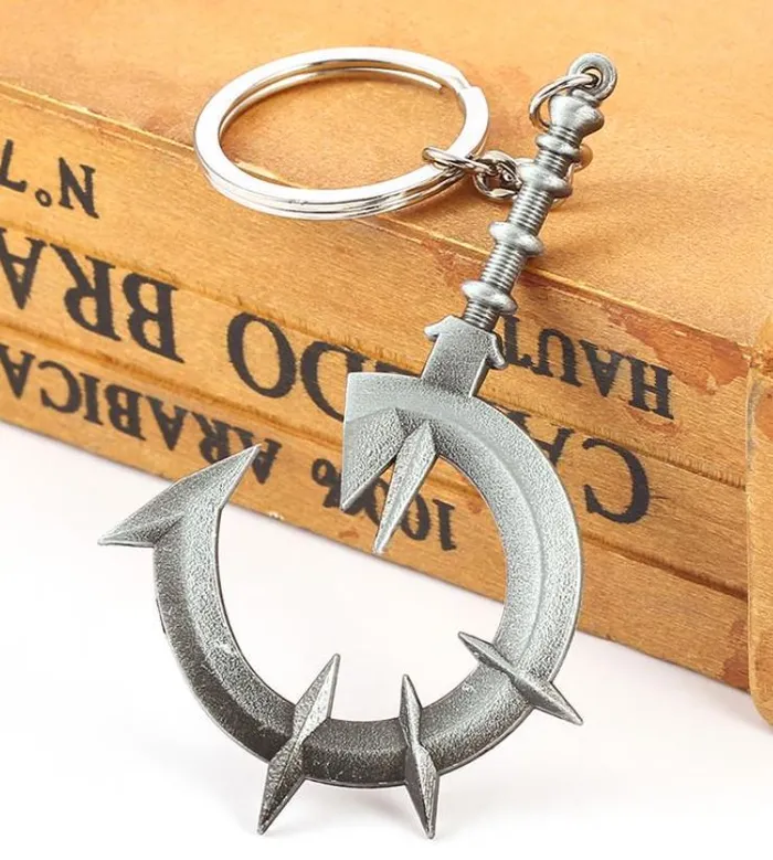 Rings alice AZ746 Silver Curved Sword Keychain