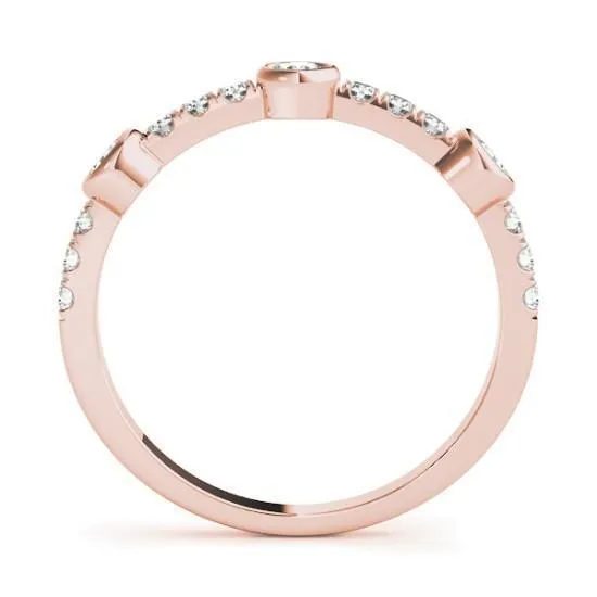 Rings Fire Brilliance Stackables 12 Eternity TriTone Gold MicroPave BezelSet Diamonds 3Band Set Selectables