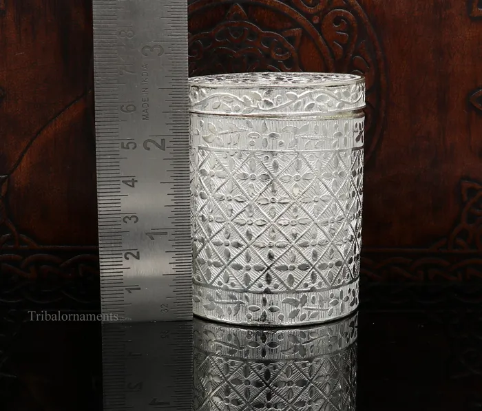Rings TRIBAL ORNAMENTS 25 925 solid silver utensils vintage style trinket box containercasket box bridal floral work box jewelry box silver utensils stb202