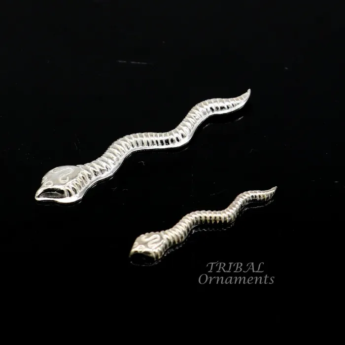 Sterling silver handmade Nag Nagin snake joda pair for puja or worshipping su869 TRIBAL ORNAMENTS Necklaces Sterling silver handmade Nag Nagin snake joda pair for puja or worshipping su869 TRIBAL ORNAMENTS Necklaces