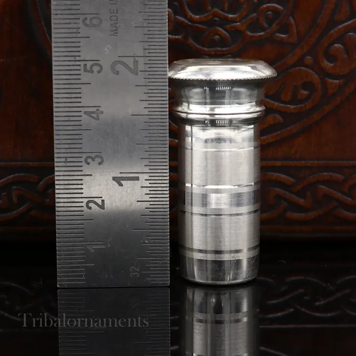 TRIBAL ORNAMENTS Rings 999 solid silver handmade small pill box Tobacco box storage box silver utensils silver box personal box mens accessories su589