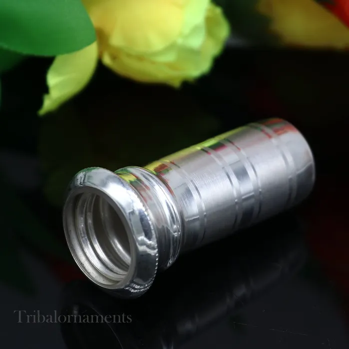 TRIBAL ORNAMENTS Rings 999 solid silver handmade small pill box Tobacco box storage box silver utensils silver box personal box mens accessories su589