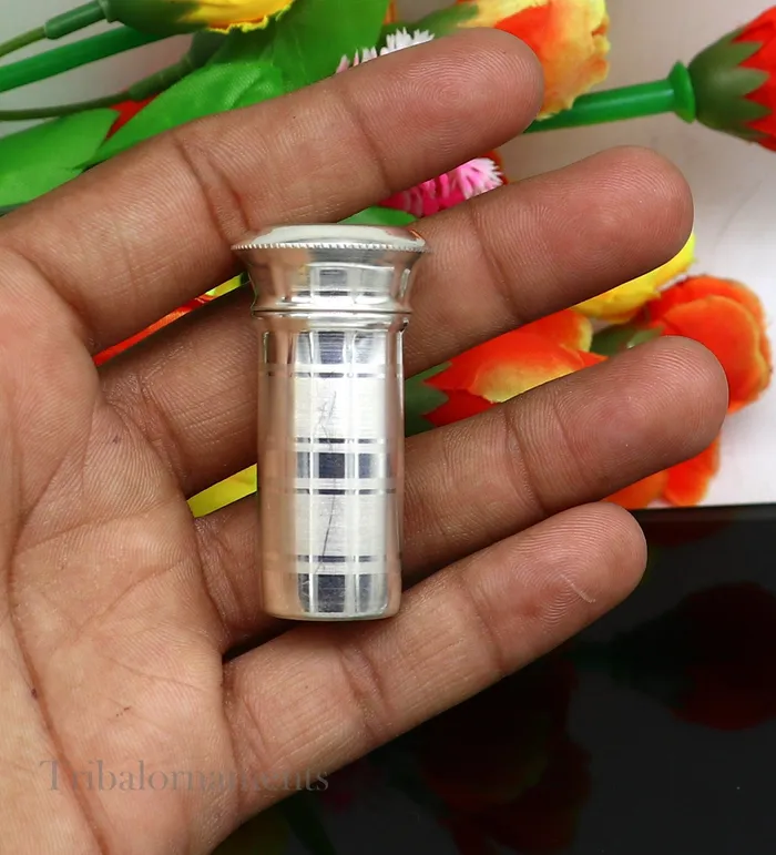 TRIBAL ORNAMENTS Rings 999 solid silver handmade small pill box Tobacco box storage box silver utensils silver box personal box mens accessories su589