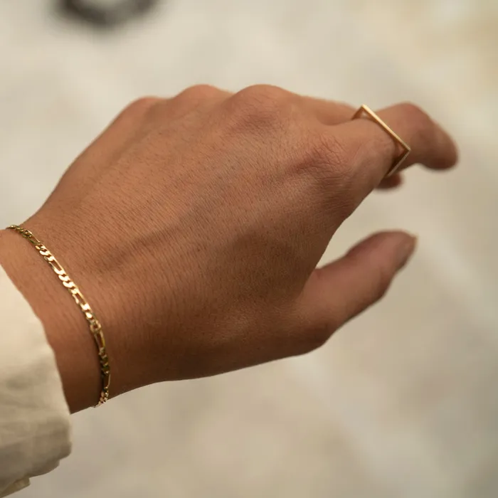14k Gold Figaro Bracelet RG Bracelets