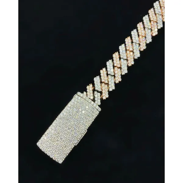 14k TwoTone Diamond Fashion Cuban Link Bracelet with 1680ct TDW BRA1712666 Diamond Source NYC Bracelets 14k TwoTone Diamond Fashion Cuban Link Bracelet with 1680ct TDW BRA1712666 Diamond Source NYC Bracelets