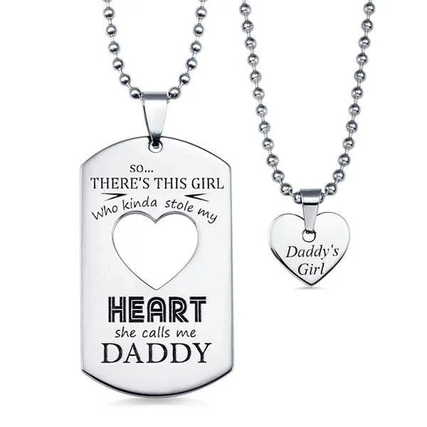Belbren Necklaces Customized Couples Dog Tag Heart Necklace Set Engraved Stainless Steel Jewelry Belbren Necklaces Customized Couples Dog Tag Heart Necklace Set Engraved Stainless Steel Jewelry