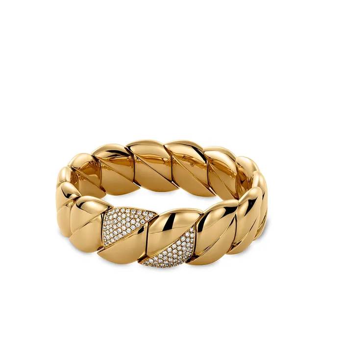 Bracelets Hulchi Belluni Hulchi Belluni 18K Yellow Gold Tresore Diamond Bracelet Bracelets Hulchi Belluni Hulchi Belluni 18K Yellow Gold Tresore Diamond Bracelet