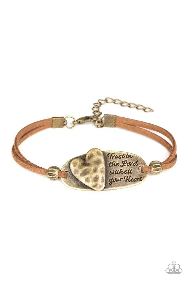 Bracelets Paparazzi Bracelet A Full Heart Brass Paparazzi Jewelry