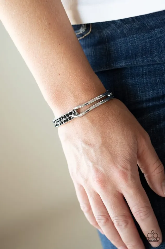 Bracelets Paparazzi Bracelet Freeze Black Paparazzi Jewelry