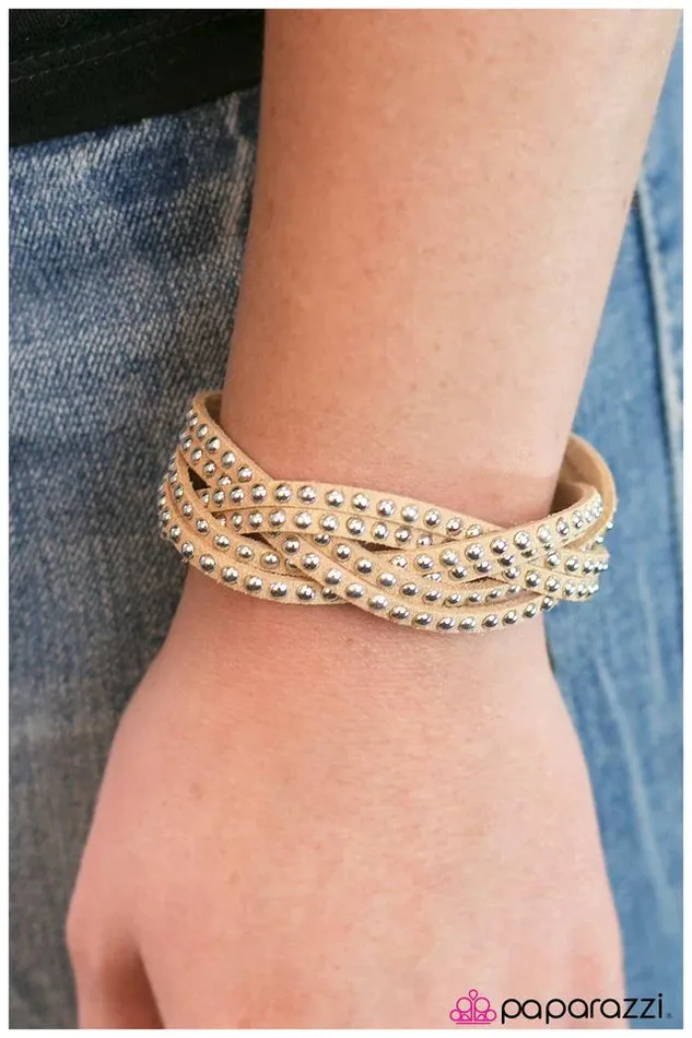 Bracelets Paparazzi Bracelet Number One Stunner Brown Paparazzi Jewelry