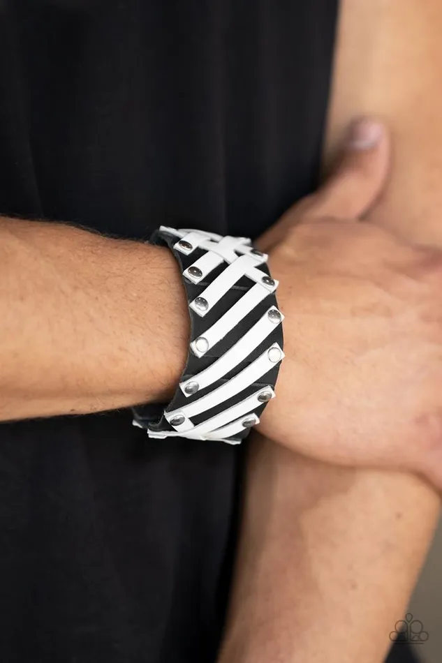 Bracelets Paparazzi Bracelet Rebel Rumble Black Paparazzi Jewelry