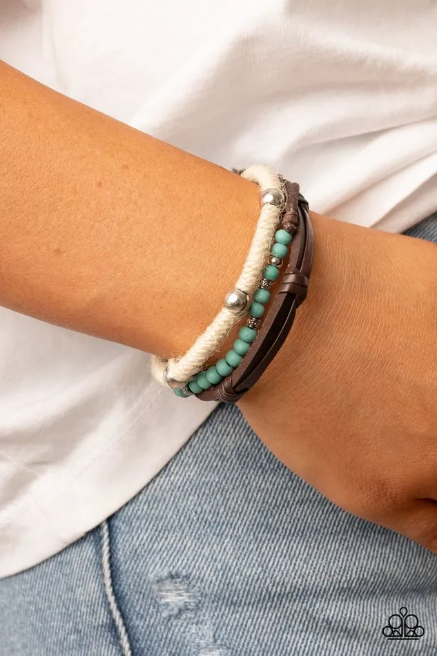 Bracelets Paparazzi Bracelet Timber Trail Blue Paparazzi Jewelry