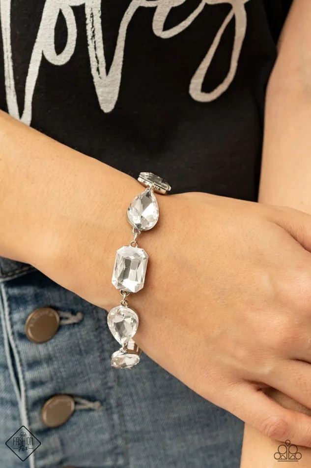 Bracelets Paparazzi Jewelry Paparazzi Bracelet Cosmic Treasure Chest White