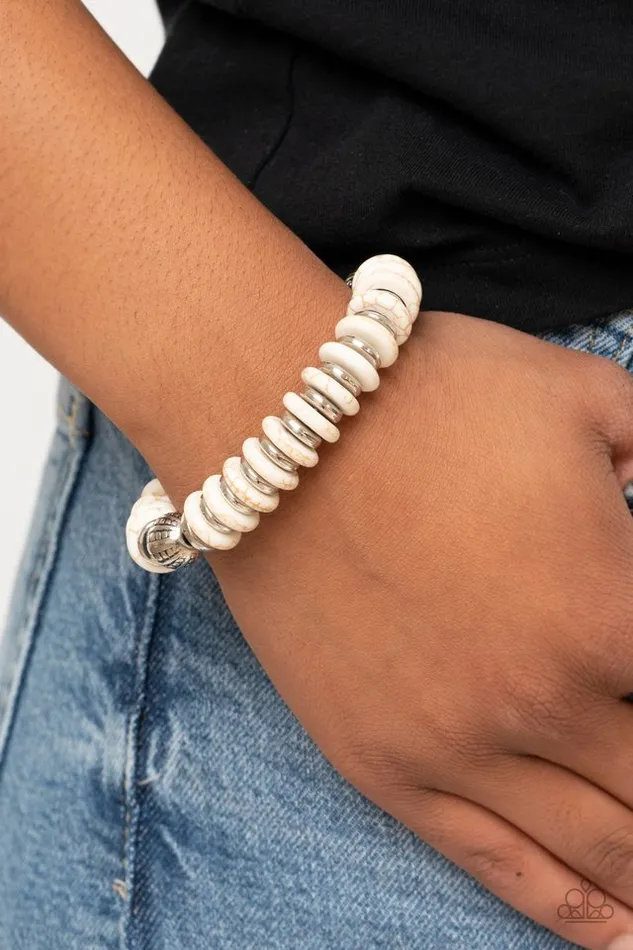 Bracelets Paparazzi Jewelry Paparazzi Bracelet Eco Experience White