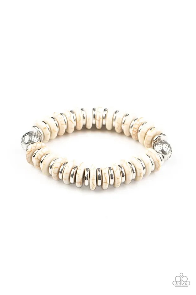 Bracelets Paparazzi Jewelry Paparazzi Bracelet Eco Experience White Bracelets Paparazzi Jewelry Paparazzi Bracelet Eco Experience White