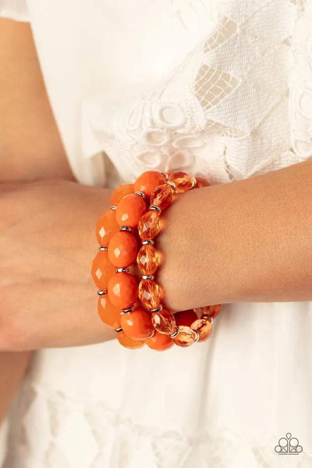Bracelets Paparazzi Jewelry Paparazzi Bracelet High Tide Hammock Orange