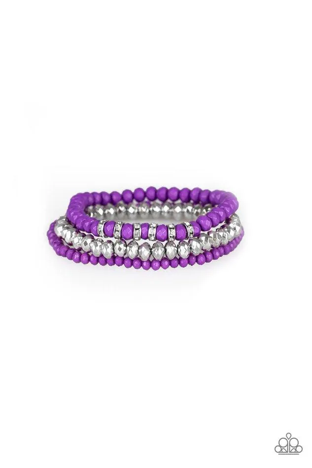 Bracelets Paparazzi Jewelry Paparazzi Bracelet Ideal Idol Purple