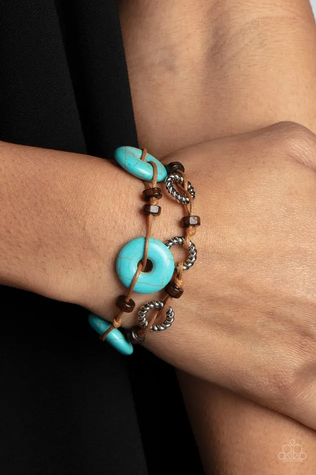 Bracelets Paparazzi Jewelry Paparazzi Bracelet Quarry Quandary Blue