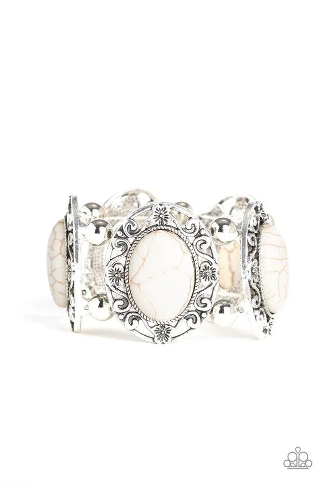 Bracelets Paparazzi Jewelry Paparazzi Bracelet Rodeo Rancho White